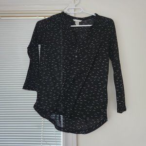 Bird Pattern Blouse